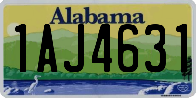 AL license plate 1AJ4631