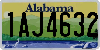AL license plate 1AJ4632