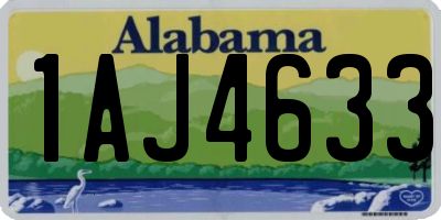 AL license plate 1AJ4633