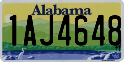 AL license plate 1AJ4648