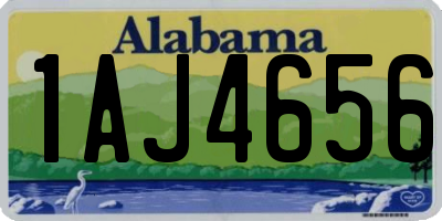AL license plate 1AJ4656