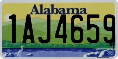 AL license plate 1AJ4659