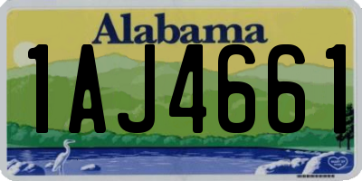 AL license plate 1AJ4661