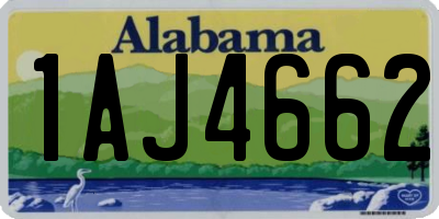 AL license plate 1AJ4662