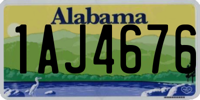 AL license plate 1AJ4676