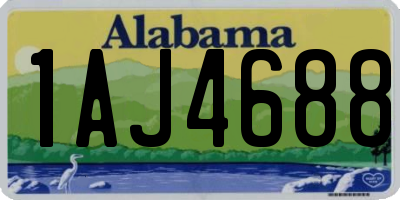 AL license plate 1AJ4688