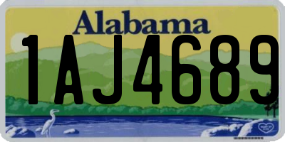 AL license plate 1AJ4689