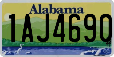 AL license plate 1AJ4690