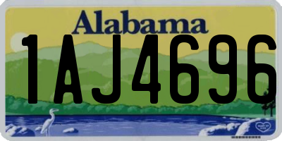 AL license plate 1AJ4696