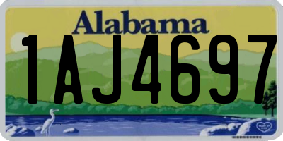 AL license plate 1AJ4697