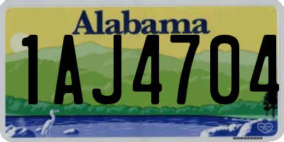 AL license plate 1AJ4704