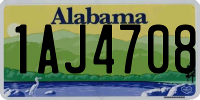 AL license plate 1AJ4708