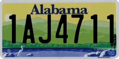 AL license plate 1AJ4711