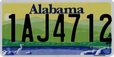 AL license plate 1AJ4712