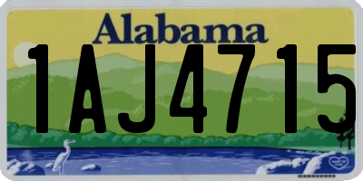 AL license plate 1AJ4715