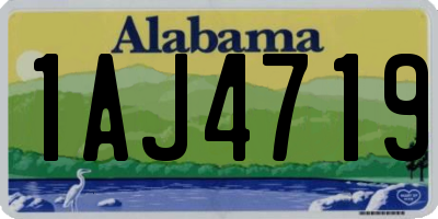 AL license plate 1AJ4719