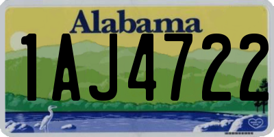 AL license plate 1AJ4722