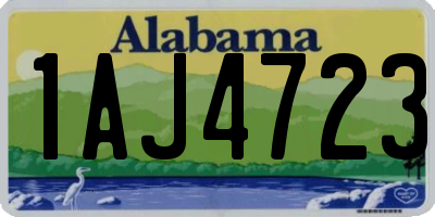 AL license plate 1AJ4723