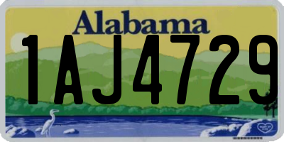 AL license plate 1AJ4729