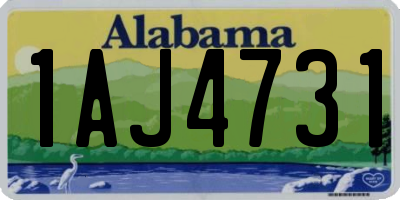 AL license plate 1AJ4731