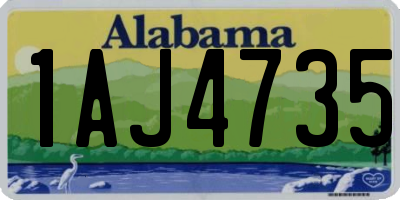 AL license plate 1AJ4735