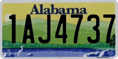 AL license plate 1AJ4737