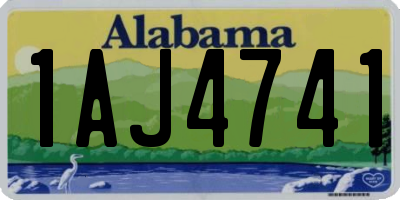 AL license plate 1AJ4741