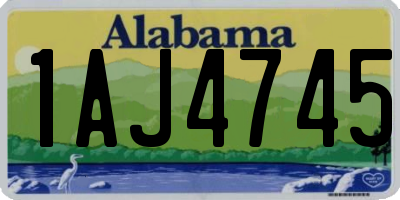 AL license plate 1AJ4745