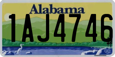 AL license plate 1AJ4746