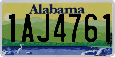 AL license plate 1AJ4761