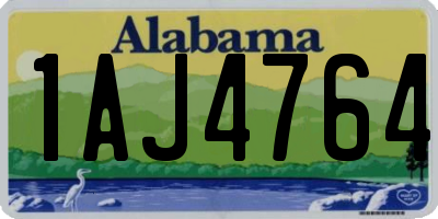 AL license plate 1AJ4764