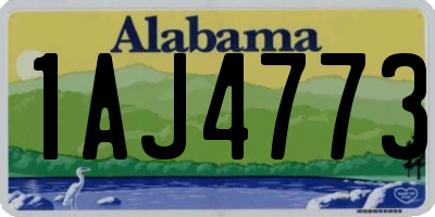 AL license plate 1AJ4773