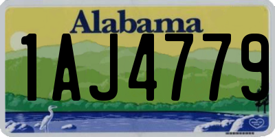 AL license plate 1AJ4779
