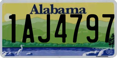 AL license plate 1AJ4797