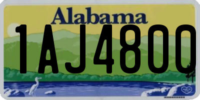 AL license plate 1AJ4800