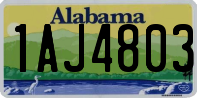 AL license plate 1AJ4803