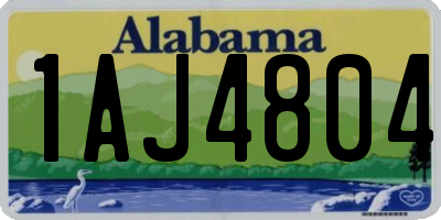 AL license plate 1AJ4804