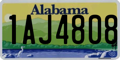 AL license plate 1AJ4808