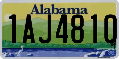 AL license plate 1AJ4810