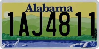 AL license plate 1AJ4811