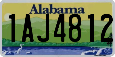 AL license plate 1AJ4812