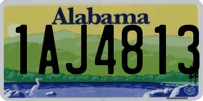 AL license plate 1AJ4813