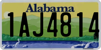 AL license plate 1AJ4814