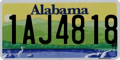 AL license plate 1AJ4818