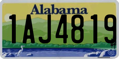 AL license plate 1AJ4819