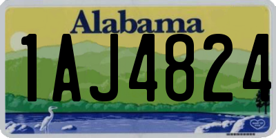 AL license plate 1AJ4824