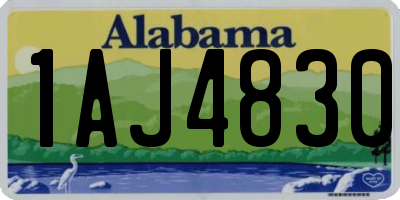 AL license plate 1AJ4830