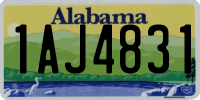AL license plate 1AJ4831