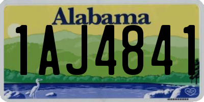 AL license plate 1AJ4841