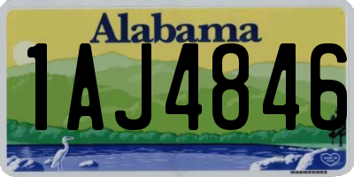 AL license plate 1AJ4846